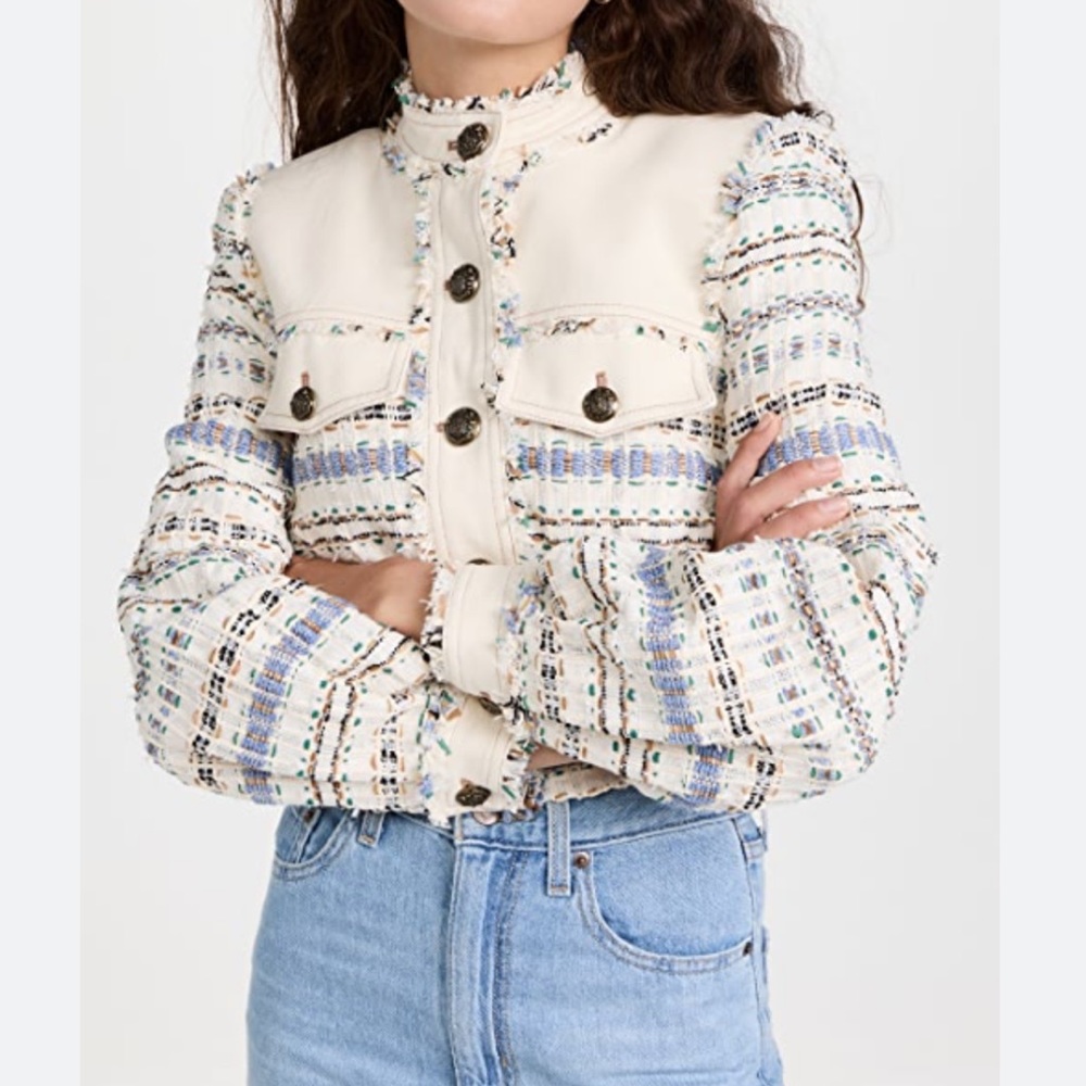 Veronica Beard Darren Ivory Tweed Jacket NWT - Picture 5 of 12